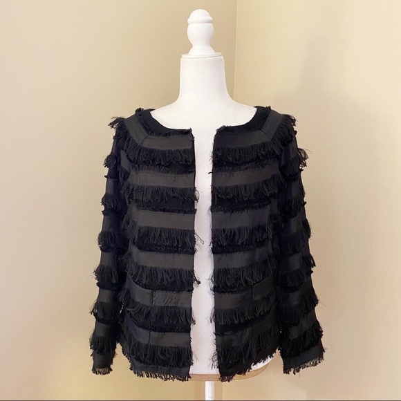 Elizabeth and James Fringe Wool Sunday Jacket - S - Picture 15 of 16